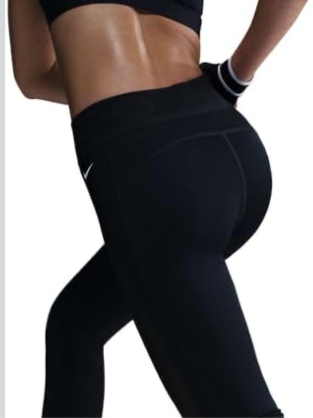 NIKE PRO WOMEN'S TRAINING SCULPT HIGH WAISTED MESH PANEL LEGGINGS - Picture 4 of 4